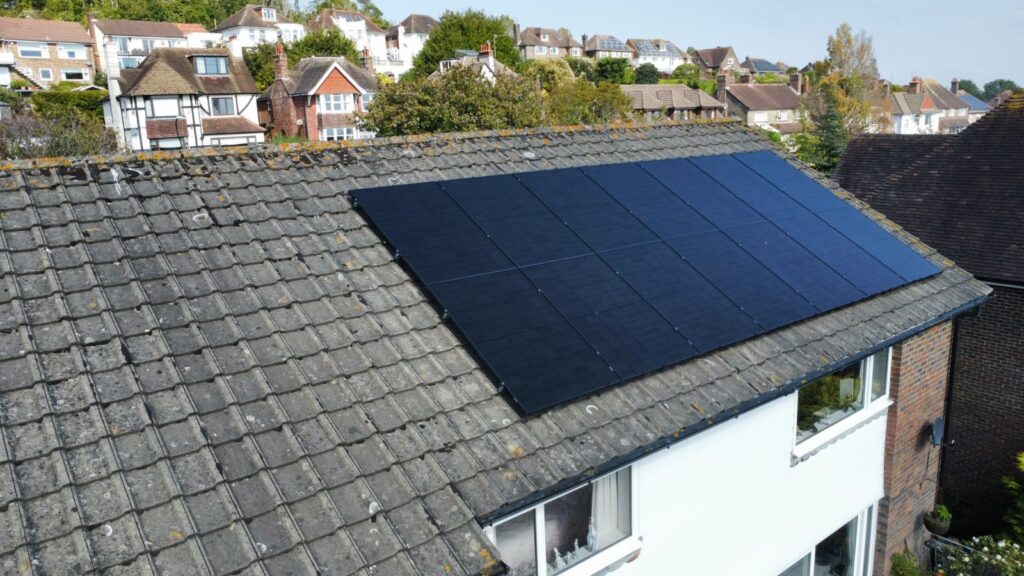 A clean and efficient solar panel system installed on a South Coast home